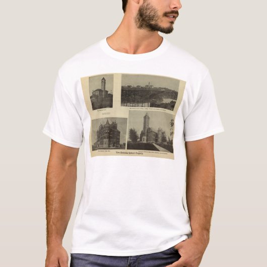 眺め、スポケーンの繁栄 Tシャツ (正面)