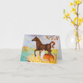 眺望のリッジ4x6のnotecard カード (黄色い花)