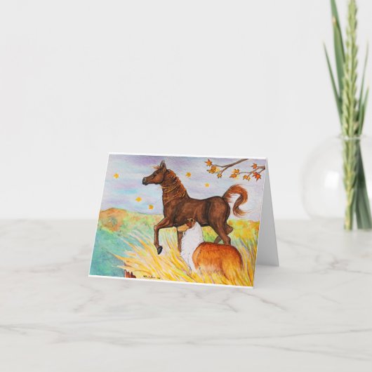 眺望のリッジ4x6のnotecard カード (正面)