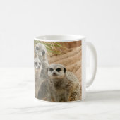 眺望のMeerkats コーヒーマグカップ (正面右)