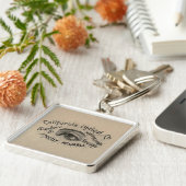 眼のアンティーク広告の光学 キーホルダー (側面)