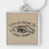 眼のアンティーク広告の光学 キーホルダー (正面)