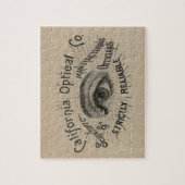 眼のアンティーク広告の光学 ジグソーパズル (縦)