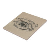 眼のアンティーク広告の光学 タイル (側面)