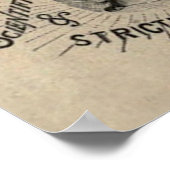 眼のアンティーク広告の光学 ポスター (角)