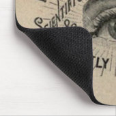 眼のアンティーク広告の光学 マウスパッド (コーナー)