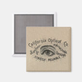 眼のアンティーク広告の光学 マグネット (正面/裏面)