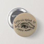 眼のアンティーク広告の光学 缶バッジ (正面&裏面)