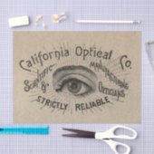 眼のアンティーク広告の光学 薄葉紙 (クラフト)