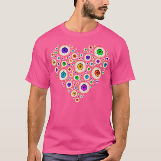 眼ハート眼科眼科眼科眼科眼科眼科眼科眼科眼科眼科眼科 Tシャツ