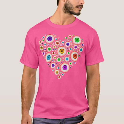 眼ハート眼科眼科眼科眼科眼科眼科眼科眼科眼科眼科眼科 Tシャツ (正面)