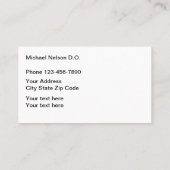 眼光学器械のアイシンボルデザイン 名刺 (裏面)