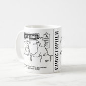 眼光頼者はスペインの目 コーヒーマグカップ (正面左)