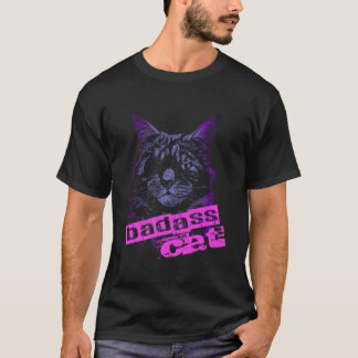 眼当て付きバッカス猫 Tシャツ