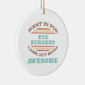 眼手術回復ユーモア セラミックオーナメント (右)