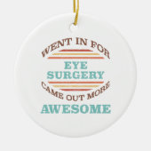 眼手術回復ユーモア セラミックオーナメント (正面)