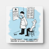 眼検与え査 フォトプラーク (正面)