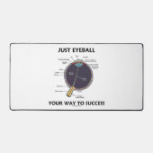 眼球で成功への道を目の解剖学的ユーモア デスクマット (正面)
