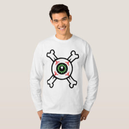 眼球とクロスボーン（ライトバックグラウンド） Tシャツ