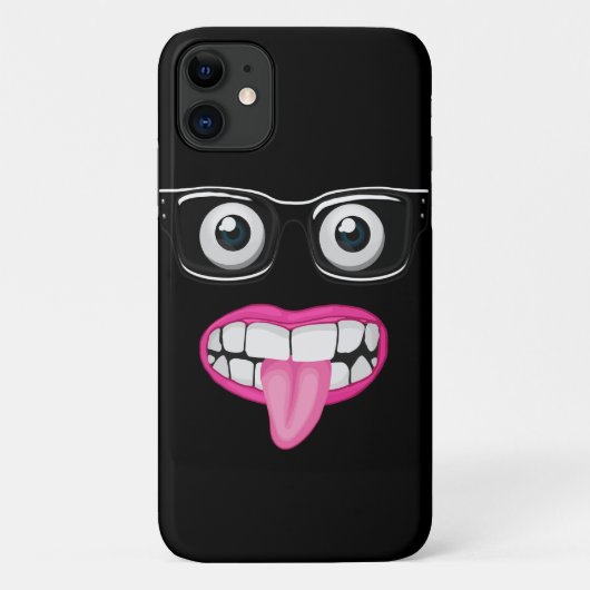 眼球とメガネと口 Case-Mate iPhoneケース (裏面)