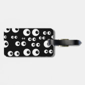 眼球の背景が付いている視力検査表 ラゲッジタグ (裏面横)