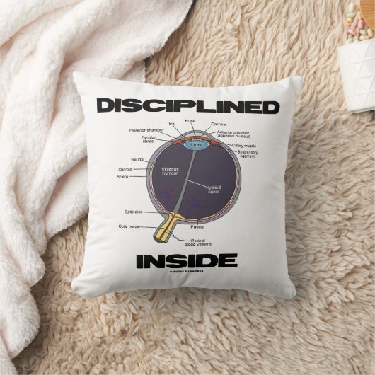 眼球の解剖学的ユーモアの中で訓練された目(I) クッション (ブランケット)