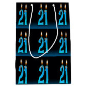 眼球ろうそく付き21歳 ミディアムペーパーバッグ (正面)