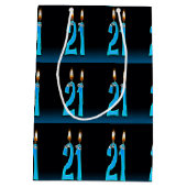 眼球ろうそく付き21歳 ミディアムペーパーバッグ (裏面)