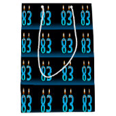 眼球ろうそく付き83歳の誕生日 ミディアムペーパーバッグ (正面)