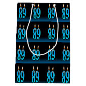 眼球ろうそく付き89歳の誕生日 ミディアムペーパーバッグ (裏面)