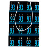 眼球ろうそく付き93歳の誕生日 ミディアムペーパーバッグ (裏面)