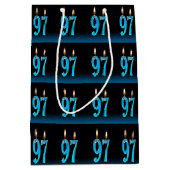 眼球ろうそく付き97歳の誕生日 ミディアムペーパーバッグ (正面)