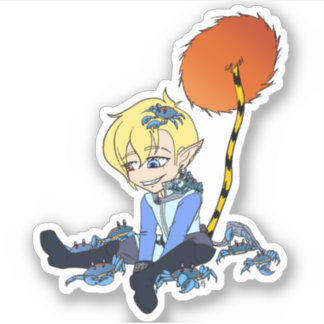 眼球アディール誕生日カニ シール