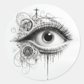 眼球シール ラウンドシール (正面)