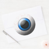 眼球ステッカー半開きデッキ ラウンドシール (封筒)