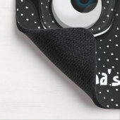 眼球及び眼鏡付き水玉模様 マウスパッド (コーナー)