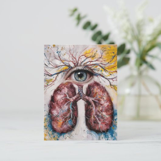 眼球及び肺 ポストカード (スタンド正面)