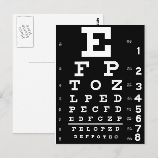 眼球図 ポストカード (正面/裏面)