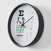 眼球図 壁時計 (傾斜)