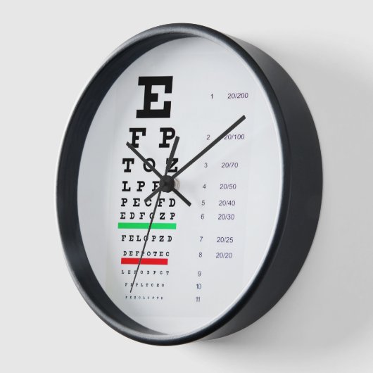 眼球図 壁時計 (傾斜)