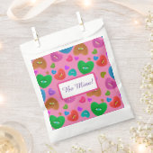 眼球数々の付きカラーハートラブバレンタイン フェイバーバッグ (クリップ留めされた状態)