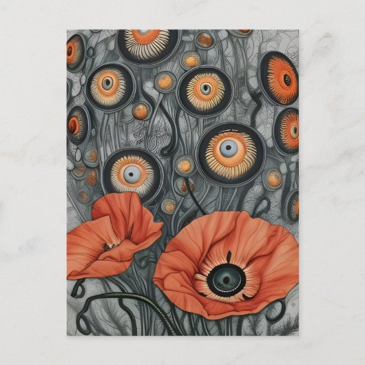 眼球植物 ポストカード (正面)