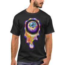 眼球泣き叫びレインボーティールグラフィティ絵を描ドリップ