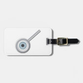 眼球虫眼鏡おもしろい眼検査 ラゲッジタグ (正面横)