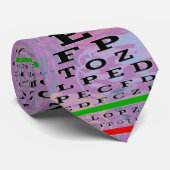 眼球視眼科アート眼科医ラベンダー ネクタイ (ロール)