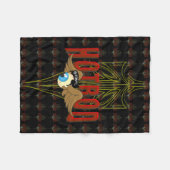 眼球飛んでいる改造 フリースブランケット (正面(横))