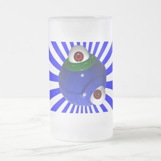 眼球 フロストグラスビールジョッキ (中央)