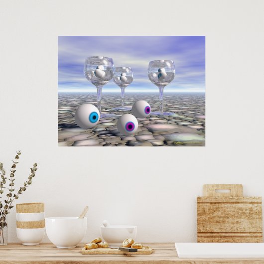 眼球 ポスター (キッチン)