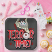 眼球Tシャツ付きTerror Time Zombie手 ペーパープレート (パーティー)
