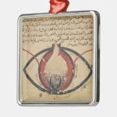 眼疾患の本からの目の解剖学、 メタルオーナメント (左)